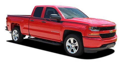 2014 & Up Silverado Upper Side Accent Stripes
