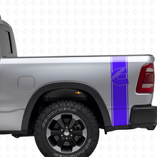 Custom C-Style Rear Side Stripes Vinyl Decal Kit for Dodge Trucks_2