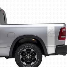 Custom C-Style Rear Side Stripes Vinyl Decal Kit for Dodge Trucks_5