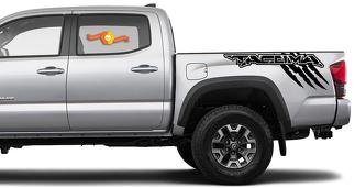 Side Bed Vinyl Decal Stickers Kit for Toyota Tacoma TRD off road raptor custom