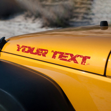 Jeep Wrangler distressed Wrangler hood Stickers Decals
 3