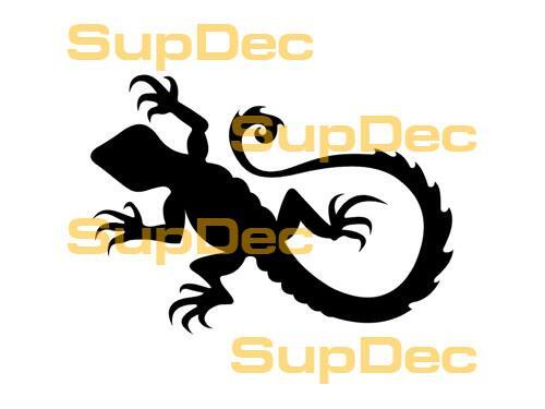 Gecko Lizard Vinyl Art Wall  Window Bathroom Sticker Decal #6
