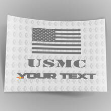Aile Drapeau Américain Inversé Sticker Charge USMC pour Jeep Wrangler 2