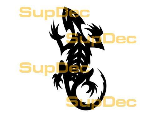 Gecko Lizard Vinyl Art Wall Window Bathroom Sticker Decal #9
