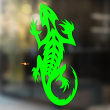Bearded Dragon Tribal Style Universal Vinyl Decal Sticker_2