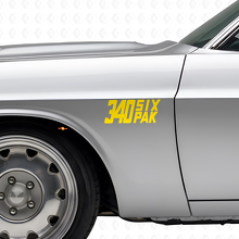 340 Six Pak Side Vinyl Decal Kit for Dodge Viper Charger Ram Challenger_5