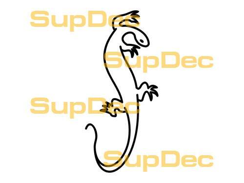 Gecko Lizard Vinyl Art Wall Window Bathroom Sticker Decal #11
