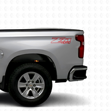 Z71 4x4 Truck Bed Vinyl Decal Set for Chevrolet Silverado GMC Sierra_4