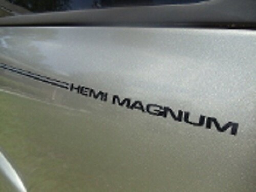 Dodge HEMI MAGNUM Pin Stripe Insert Stickers Decals + Your choice of color
