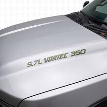 5.7L Vortec 350 Hood Vinyl Decal Set for Chevy 1988-99 C/K Trucks_3