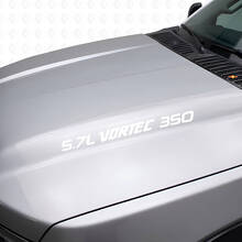5.7L Vortec 350 Hood Vinyl Decal Set for Chevy 1988-99 C/K Trucks_5
