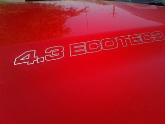 4.3L ECOTEC3 Hood Decals - Chevrolet