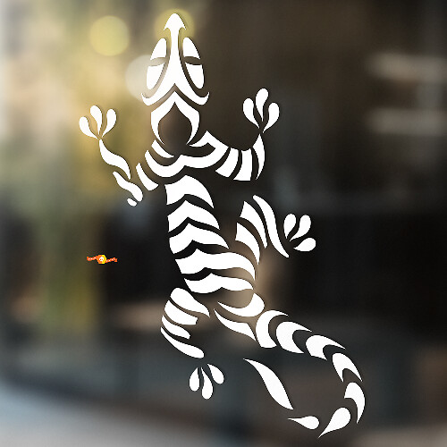 Stripes Gecko Tribal Style Universal Vinyl Decal Sticker