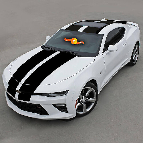 Over The Top Racing Double Vinyl Stripes Vinyl Decal Sticker 3 for Chevrolet Camaro