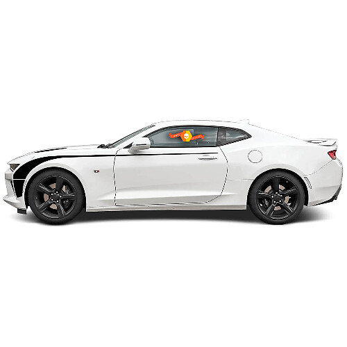 Chevrolet Camaro 2016-2018 Extended Hockey Side Accent Vinyl Stripes