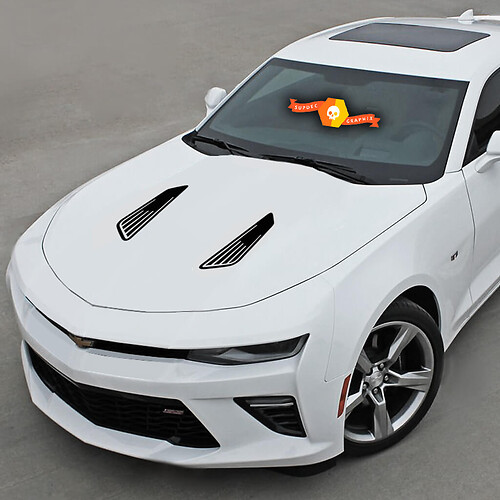 Chevrolet Camaro 2010-2020 Hood Louvers Imitation Accent Stickers Decals
