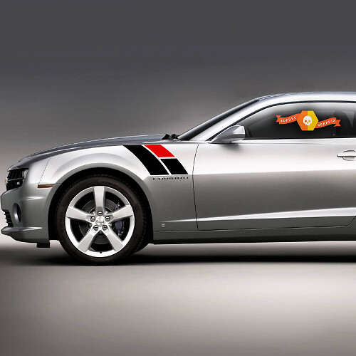 Chevrolet Camaro 2010-2020 Fender Hash Side Stripes 45th Anniversary Style

