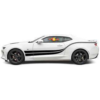 Chevrolet Camaro 2010-2020 Double Wave Side Accent Stripes