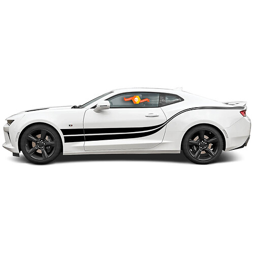 Chevrolet Camaro 2010-2020 Double Wave Side Accent Stripes
