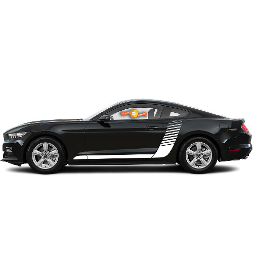 Ford Mustang 2015-2020 Side Hockey Style Strobe Stripes