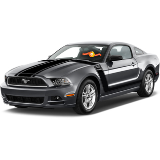 FORD MUSTANG 2013- 2020 BOSS 302 STYLE HOOD & SIDE STRIPES