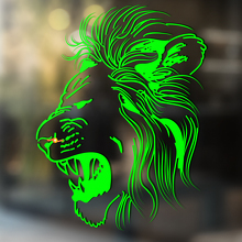 Lion Head in Thin Line Art Universal Vinyl Decal Sticker_2