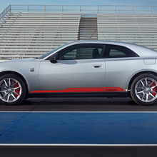 Side rocker panel decal stripes for Dodge Charger Electric 2 colors
 3