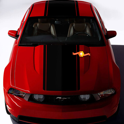 Over The Top Stripes fit to Ford Mustang 2005-2024
