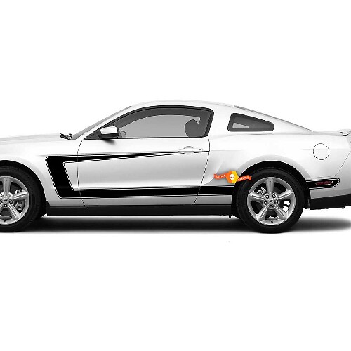 GT C-Stripe Side Vinyl Decal Kit for Musclecar Mustang