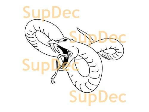 Angry Snake Vinyl Decal for Cars, Windows & Walls