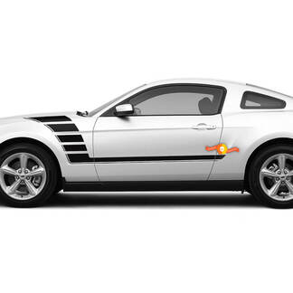 Side Strobe Stripes Fender decals for Ford Mustang 2005-2024
