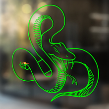 Angry Snake Outline Style Universal Vinyl Decal Sticker_2