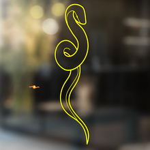 Snake in Minimal Outline Style Universal Vinyl Decal Sticker_3