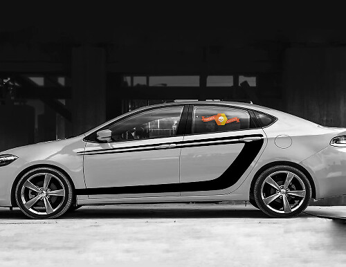 Side Accent C-stripes Decals for Dodge Dart
