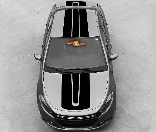 Accent Top-Side Stripes Vinyl Decal Kit for Dodge Dart 2013-2020