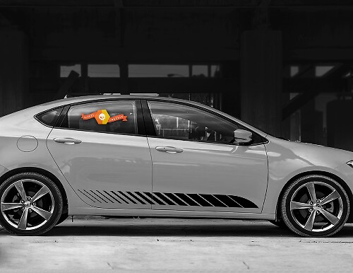 Lower Door Rocker Panel Side Stripes 2 for Dodge Dart