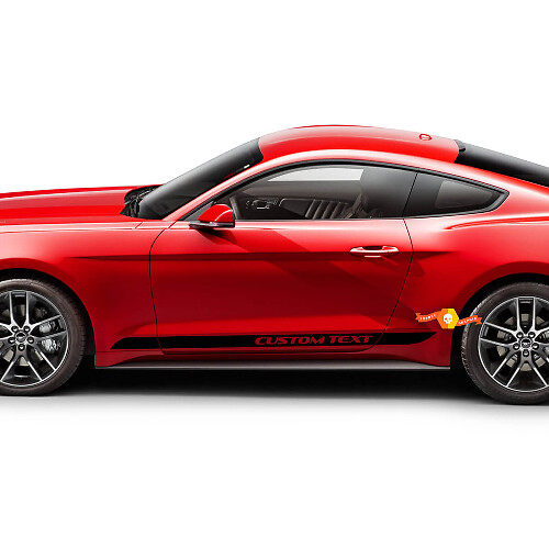 Custom Rocker Panel Stripe Vinyl Decals for Musclecar 2005-2017