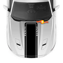 Custom Text Hood Accent Decal Stripe for Ford Mustang 2005 - 2024
 2