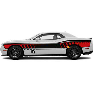 Dodge Challenger SRT Mopar Full Side Doors Decals
