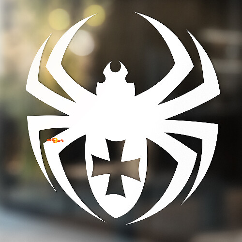 Black Widow Spider Universal Vinyl Decal Sticker_1