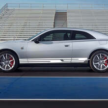 Geometric Side Rocker Panel Decal Stripes for Dodge Charger Electric 2