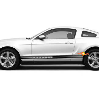Ford Mustang Rocker Panel Custom Text for 2005 - 2024 year models Decals Stickers Stripes 1
