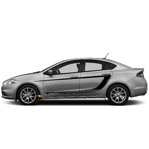 Vinyl-Decal Aufkleber Seiten Akzent C-Streifen 3 für Dodge Dart