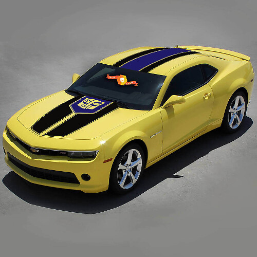 Transformer Style Top Side Stripes Vinyl Decal Kit for Chevrolet Camaro 2010-2015