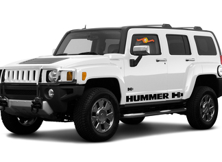HUMMER H3 side 2x stripes body decal vinyl graphics sticker high quality
