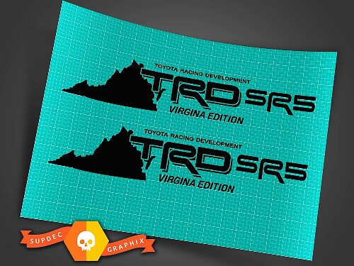 Toyota tacoma TRD SR5 bed decal sticker VIRGINIA EDITION 4x4 Sport Tundra OFF RD
