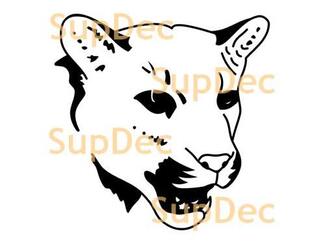 Tiger wild cat Vinyl Wall  Window Bathroom Sticker Decal #3
