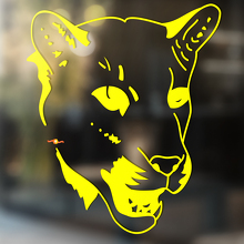 Lioness Outline Style Universal Vinyl Decal Sticker_3
