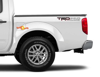 2x TRD PRO Toyota Racing Development Tacoma Tundra Bed Side Vinyl Decal Sticker 2 Colors
