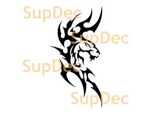 Tiger wild cat Vinyl Wall Window Bathroom Sticker Decal #6
